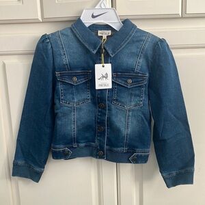Girl’s Size 8 Finding Foxtale Blue Denim Snap Up Jacket NWT